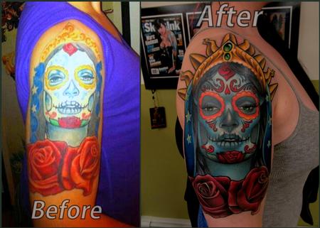 Tattoos - day of the dead girl/ redo - 97686